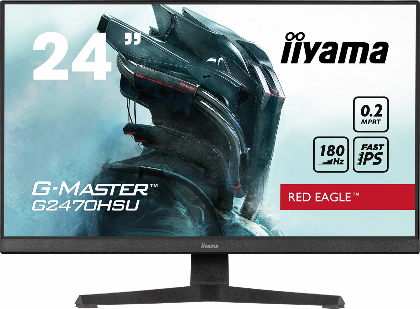 iiyama G-MASTER Unleash your full gaming potential with the Fast IPS G2470HSU Red Eagle iiyama G-MASTER Unleash your full gaming potential with the Fast IPS G2470HSU Red Eagle