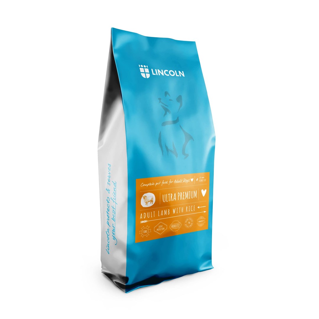 LINCOLN Ultra premium Medium and large Lamb with rice - dry dog food - 12kg LINCOLN Ultra premium Medium and large Lamb with rice - dry dog food - 12kg