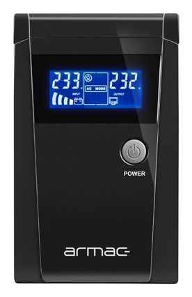 Armac O/650E/LCD uninterruptible power supply (UPS) Line-Interactive 0.65 kVA 390 W 2 AC outlet(s) Armac O/650E/LCD uninterruptible power supply (UPS) Line-Interactive 0.65 kVA 390 W 2 AC outlet(s)