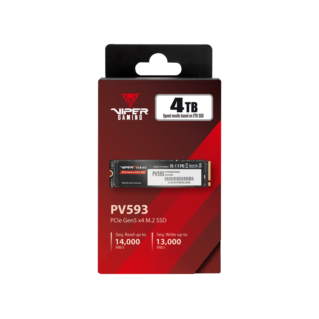 Patriot Viper PV593 M.2 PCI-E Gen5 x4 NVMe2 4TB SSD Patriot Viper PV593 M.2 PCI-E Gen5 x4 NVMe2 4TB SSD