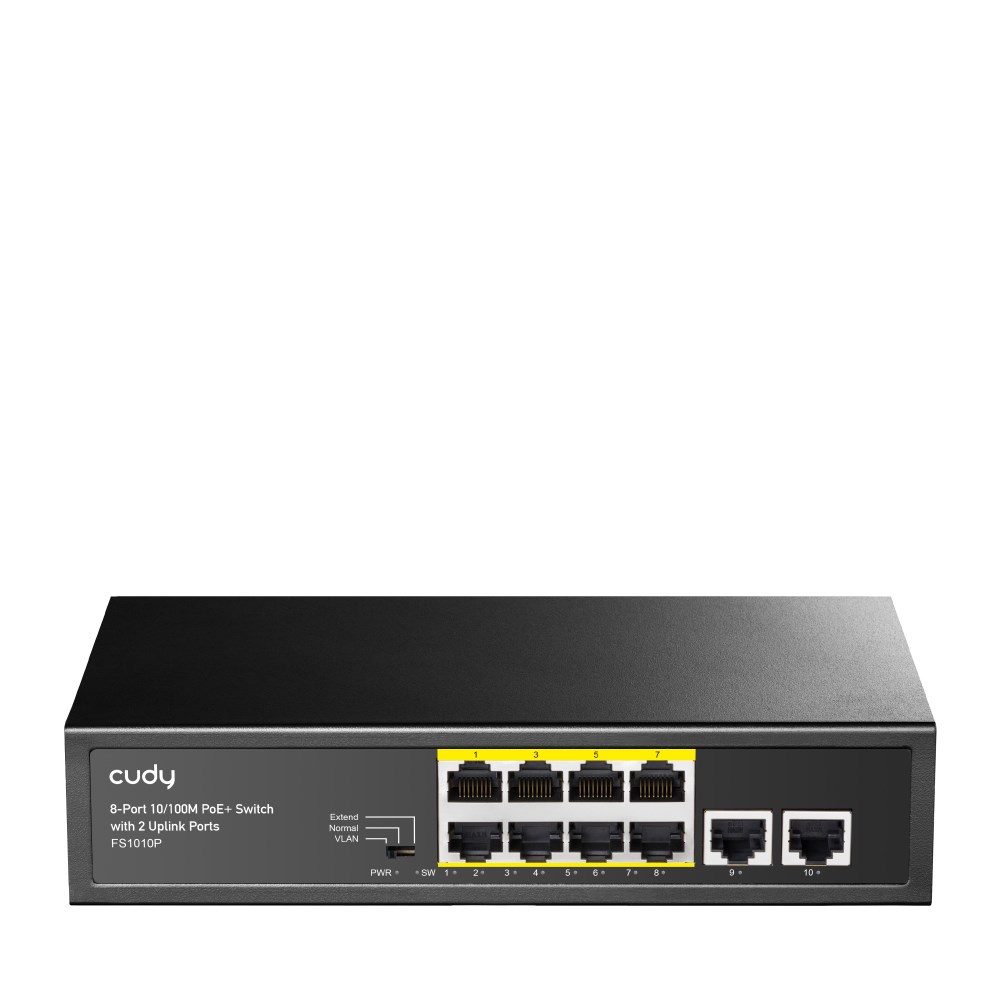 Cudy FS1010P network switch Fast Ethernet (10/100) Power over Ethernet (PoE) Black Cudy FS1010P network switch Fast Ethernet (10/100) Power over Ethernet (PoE) Black