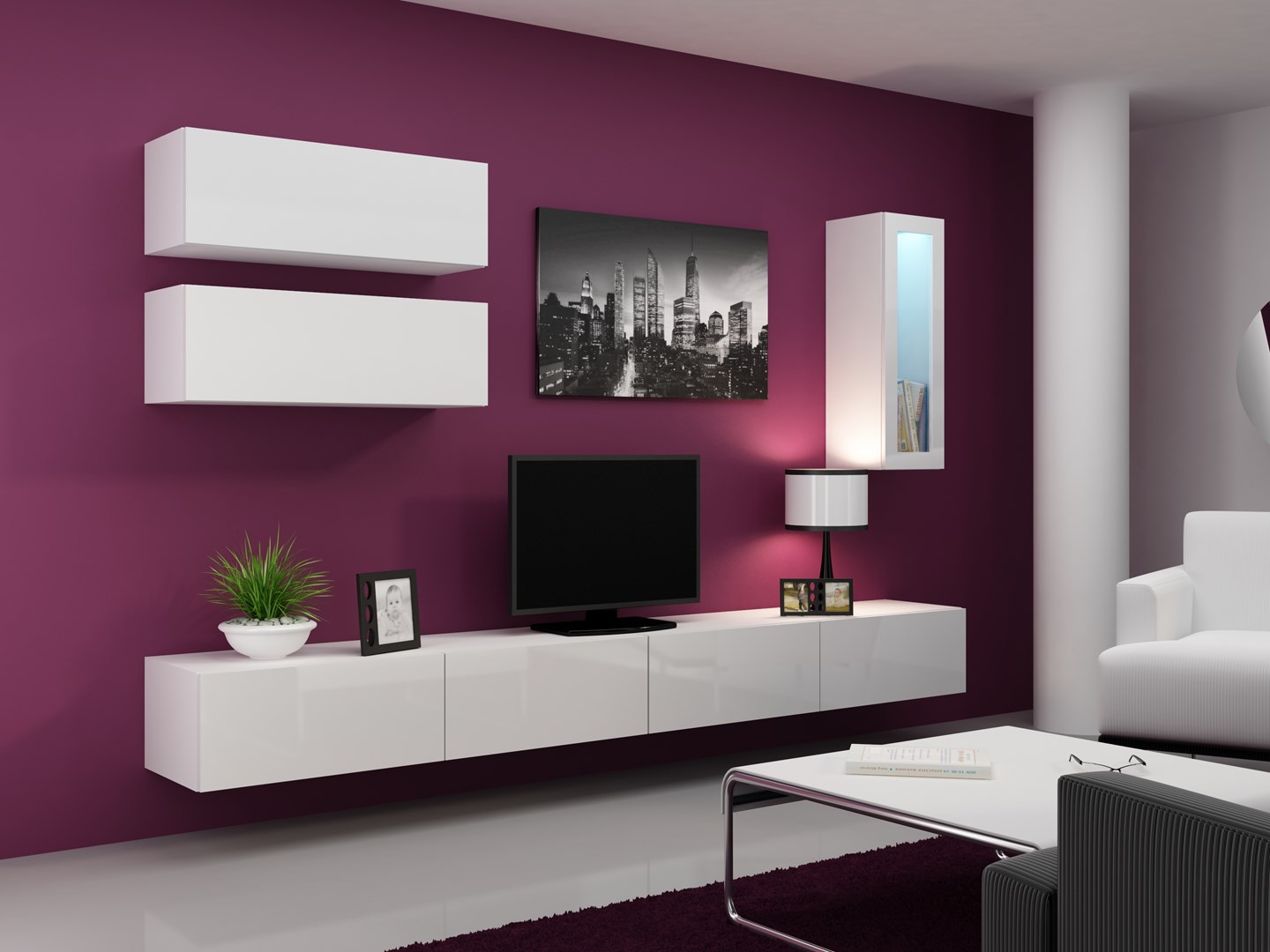 Cama Cabinet VIGO "90" full 90/35/32 white/white gloss Cama Cabinet VIGO "90" full 90/35/32 white/white gloss