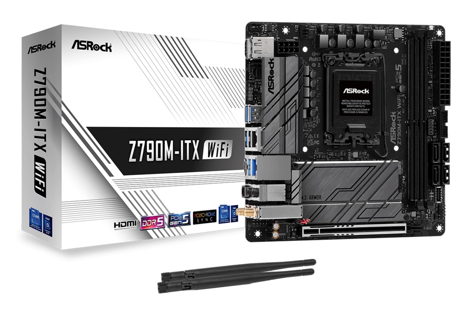 Asrock Z790M-ITX WiFi Intel Z790 LGA 1700 mini ITX Asrock Z790M-ITX WiFi Intel Z790 LGA 1700 mini ITX