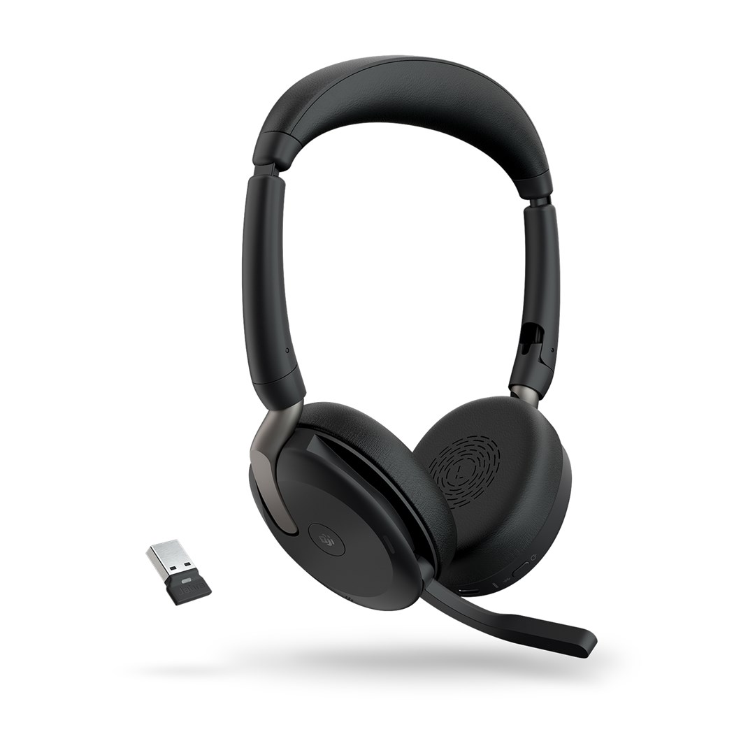 Jabra Evolve2 65 Flex - Link380a MS Stereo (Wireless Charging) Jabra Evolve2 65 Flex - Link380a MS Stereo (Wireless Charging)