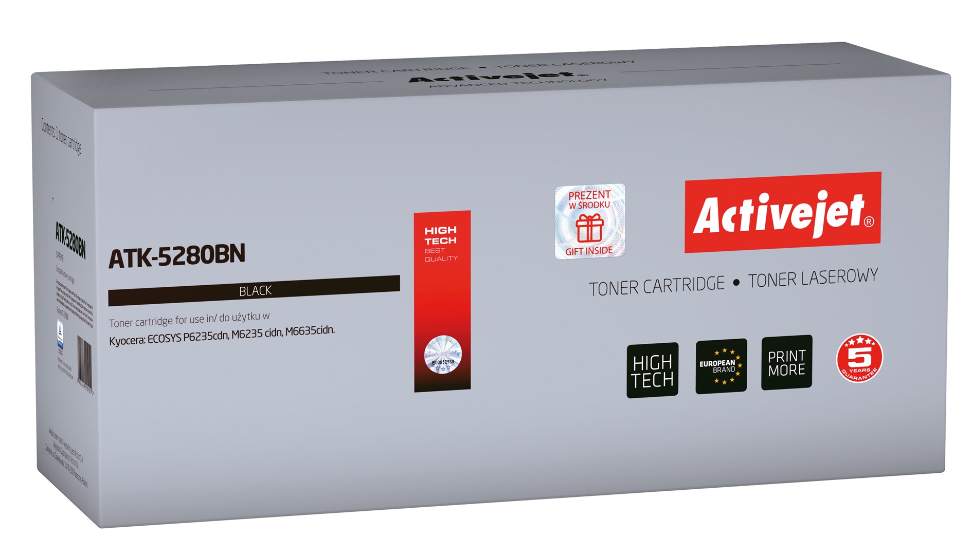 Activejet ATK-5280BN Toner (replacement for Kyocera TK-5280K; Supreme; 13000 pages; black) Activejet ATK-5280BN Toner (replacement for Kyocera TK-5280K; Supreme; 13000 pages; black)