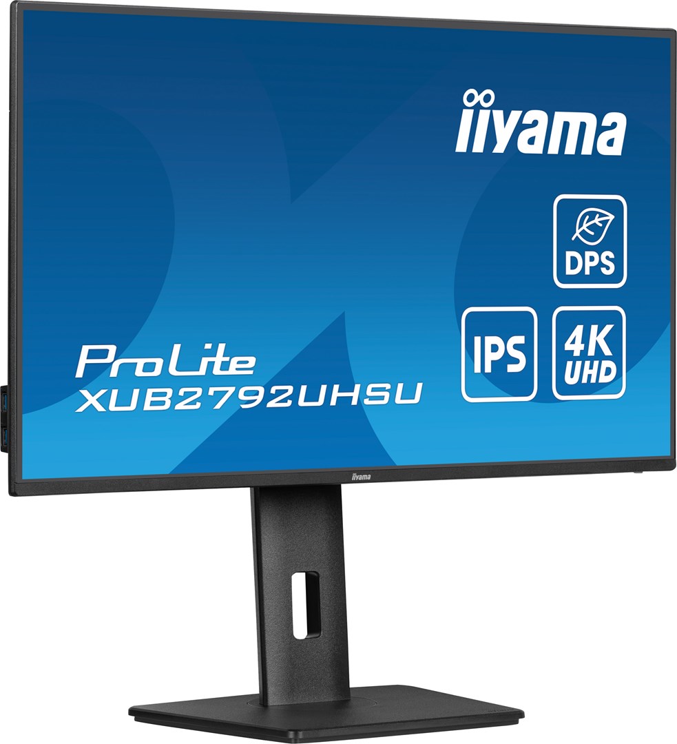 iiyama ProLite 27’’ IPS panel technology, ultra slim monitor featuring 4K resolution, Dynamic Power Saving (DPS) and height adjustable stand iiyama ProLite 27’’ IPS panel technology, ultra slim monitor featuring 4K resolution, Dynamic Power Saving (DPS) and height adjustable stand