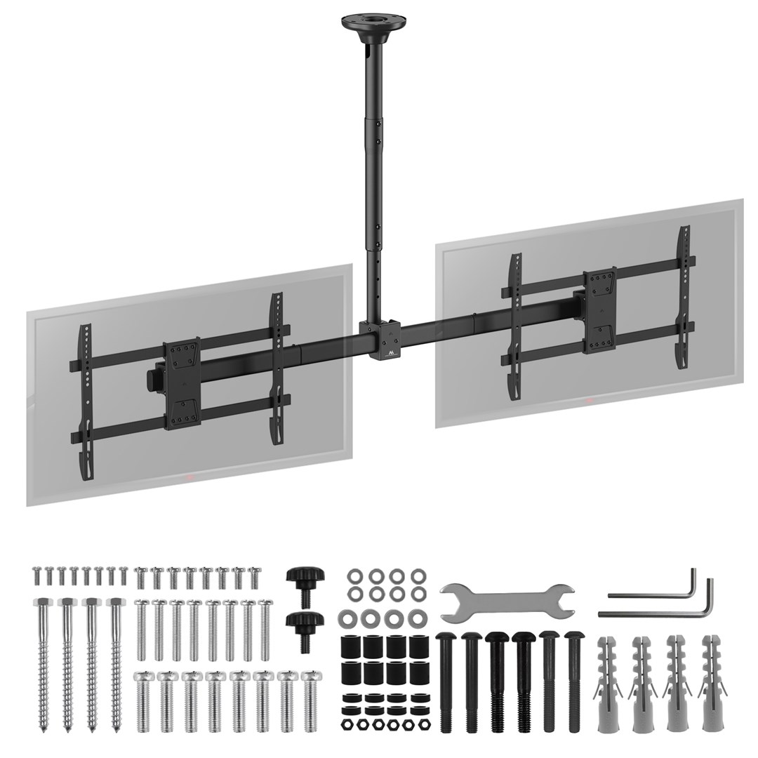 Maclean ceiling mount for two TVs, max load 2x40kg, 34-60", max VESA 600x400, MC-111 B Maclean ceiling mount for two TVs, max load 2x40kg, 34-60", max VESA 600x400, MC-111 B