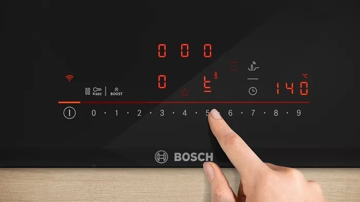 Bosch Serie 6 PIE631HB1E 60 cm 4-zone black built-in induction hob Bosch Serie 6 PIE631HB1E 60 cm 4-zone black built-in induction hob