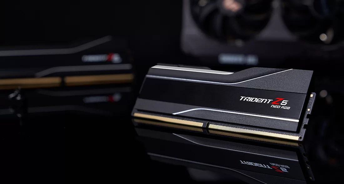 G.Skill Trident Z5 Neo RGB F5-6000J3244G64GX2-TZ5NR memory module 128 GB 2 x 64 GB DDR5 6000 MT/s G.Skill Trident Z5 Neo RGB F5-6000J3244G64GX2-TZ5NR memory module 128 GB 2 x 64 GB DDR5 6000 MT/s