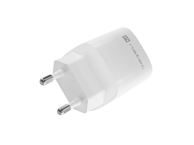 NATEC RIBERA GAN CHARGER 1X USB-A + 1X USB-C 30W WHITE NATEC RIBERA GAN CHARGER 1X USB-A + 1X USB-C 30W WHITE