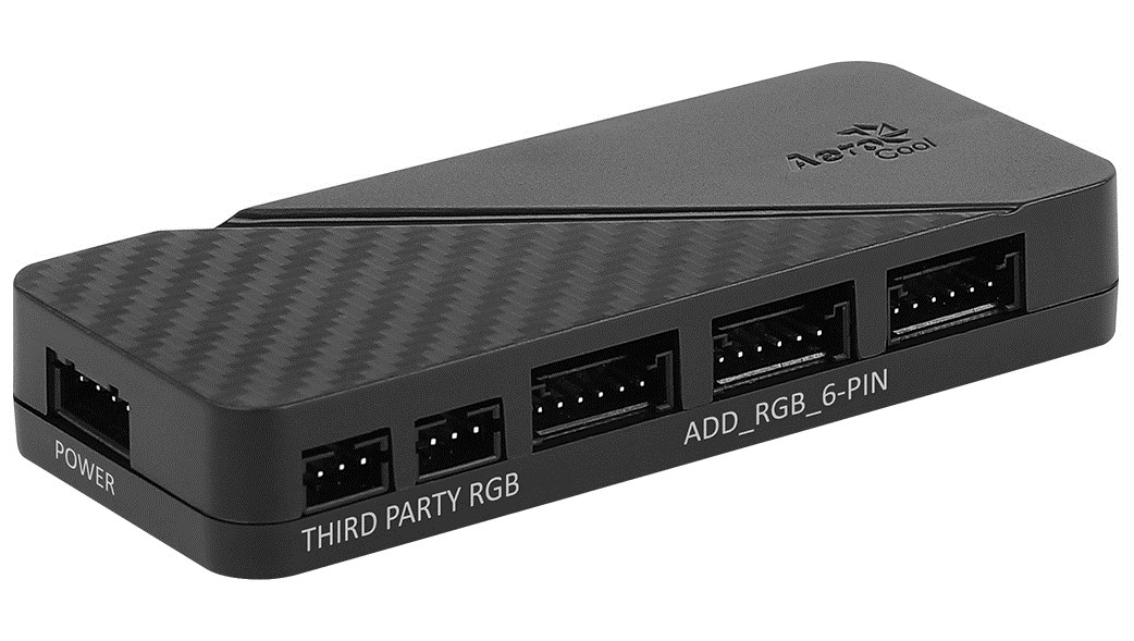 Aerocool PGS H66F RGB Control Hub Black Aerocool PGS H66F RGB Control Hub Black