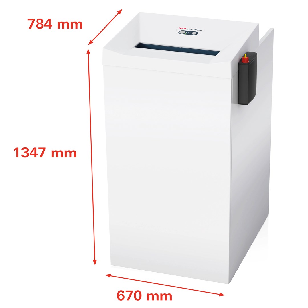 HSM Pure 740 max shredder, 240 l, 4,5x30 mm HSM Pure 740 max shredder, 240 l, 4,5x30 mm