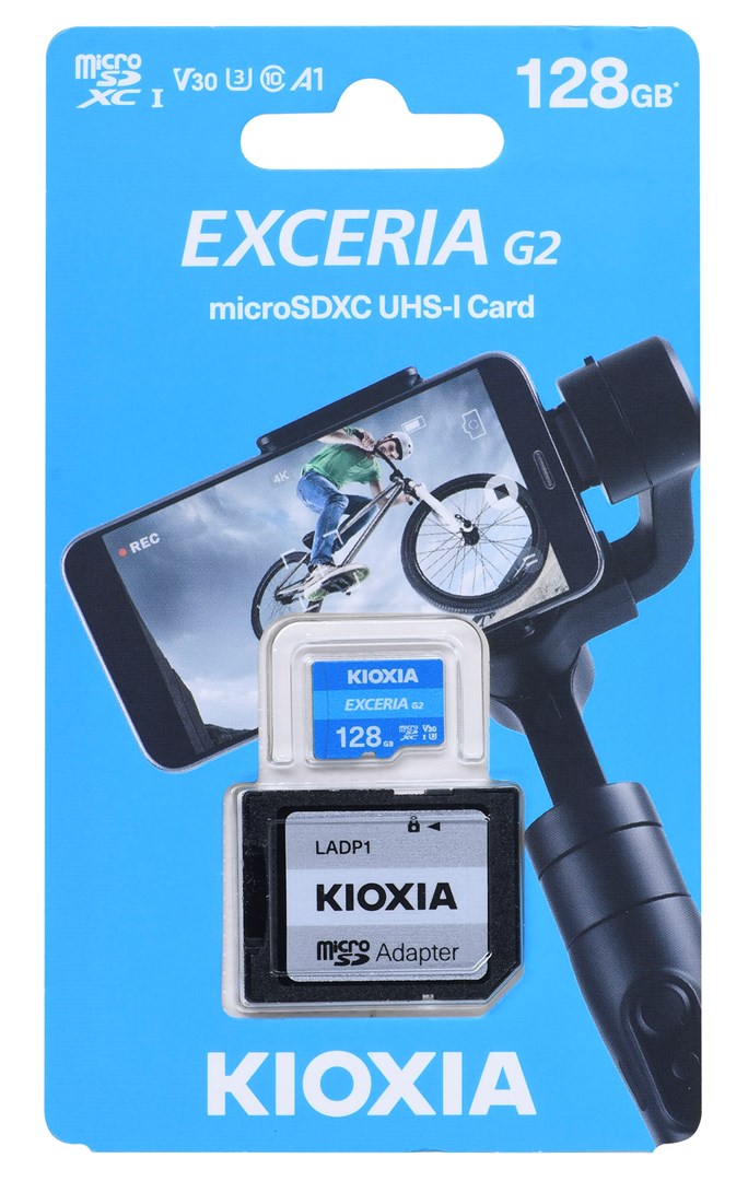 Kioxia EXCERIA G2 128 GB MicroSDHC UHS-III Class 10 Kioxia EXCERIA G2 128 GB MicroSDHC UHS-III Class 10