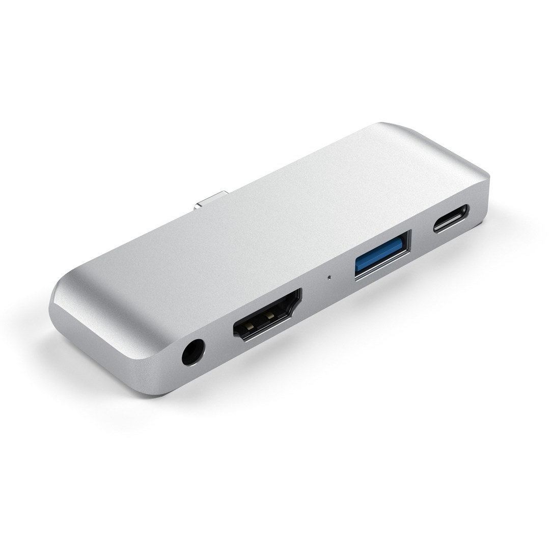 Satechi Aluminum USB-C Hub for iPad Pro Silver Satechi Aluminum USB-C Hub for iPad Pro Silver