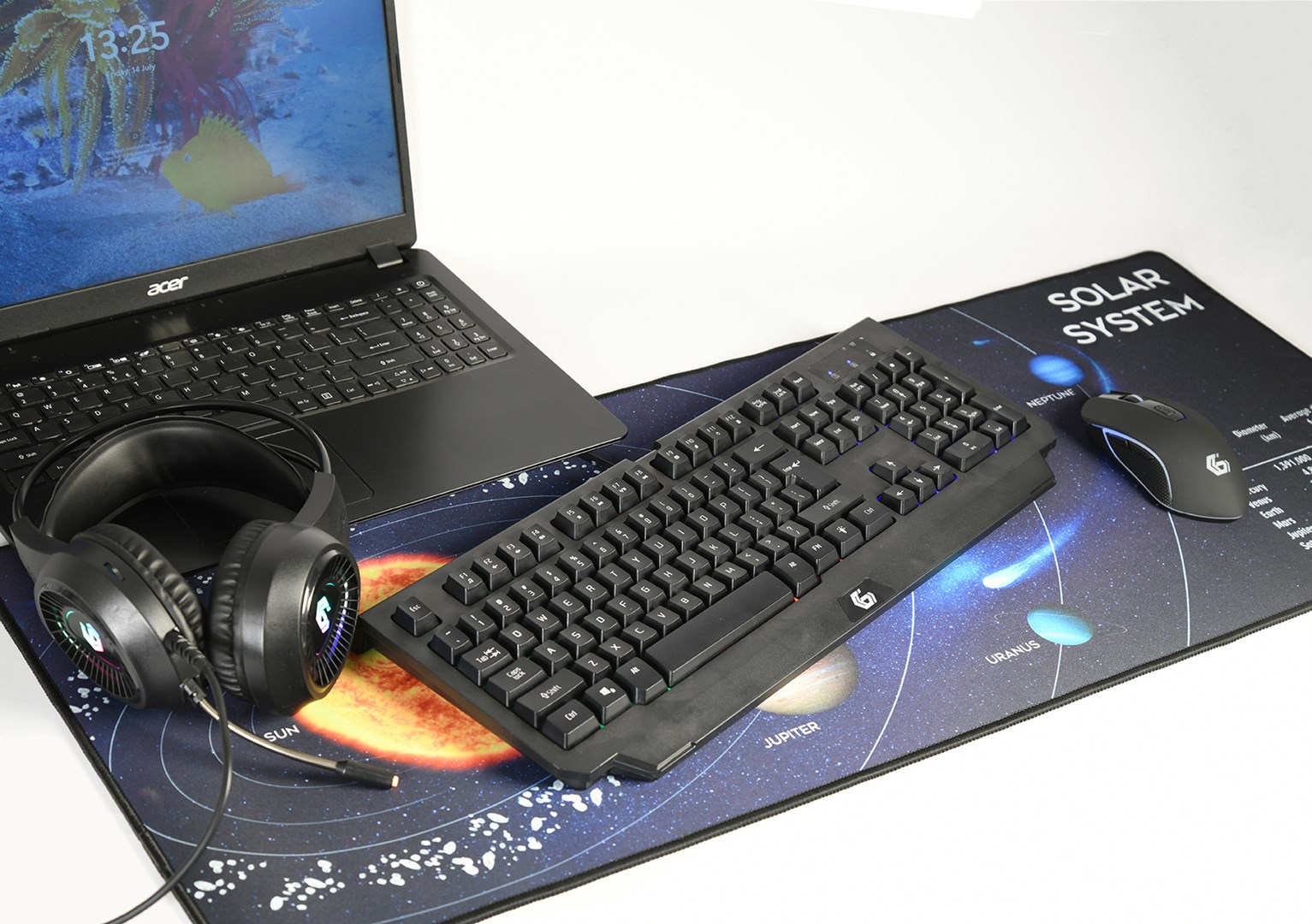 Gembird MP-SOLARSYSTEM-XL-01 Gaming mouse pad extra large\"Cosmos\" 350 x 900 Gembird MP-SOLARSYSTEM-XL-01 Gaming mouse pad extra large\"Cosmos\" 350 x 900