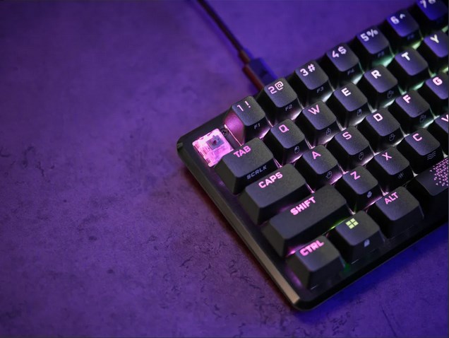 Corsair K65 PRO MINI keyboard Gaming USB QWERTZ German Black Corsair K65 PRO MINI keyboard Gaming USB QWERTZ German Black