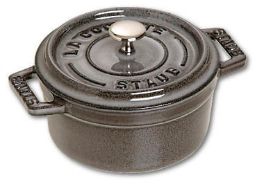 Staub Mini Round Cast Iron Pot - 250 ml, Graphite Staub Mini Round Cast Iron Pot - 250 ml, Graphite