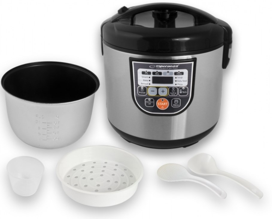 Esperanza EKG011 multi cooker 5 L 860 W Black, Stainless steel Esperanza EKG011 multi cooker 5 L 860 W Black, Stainless steel
