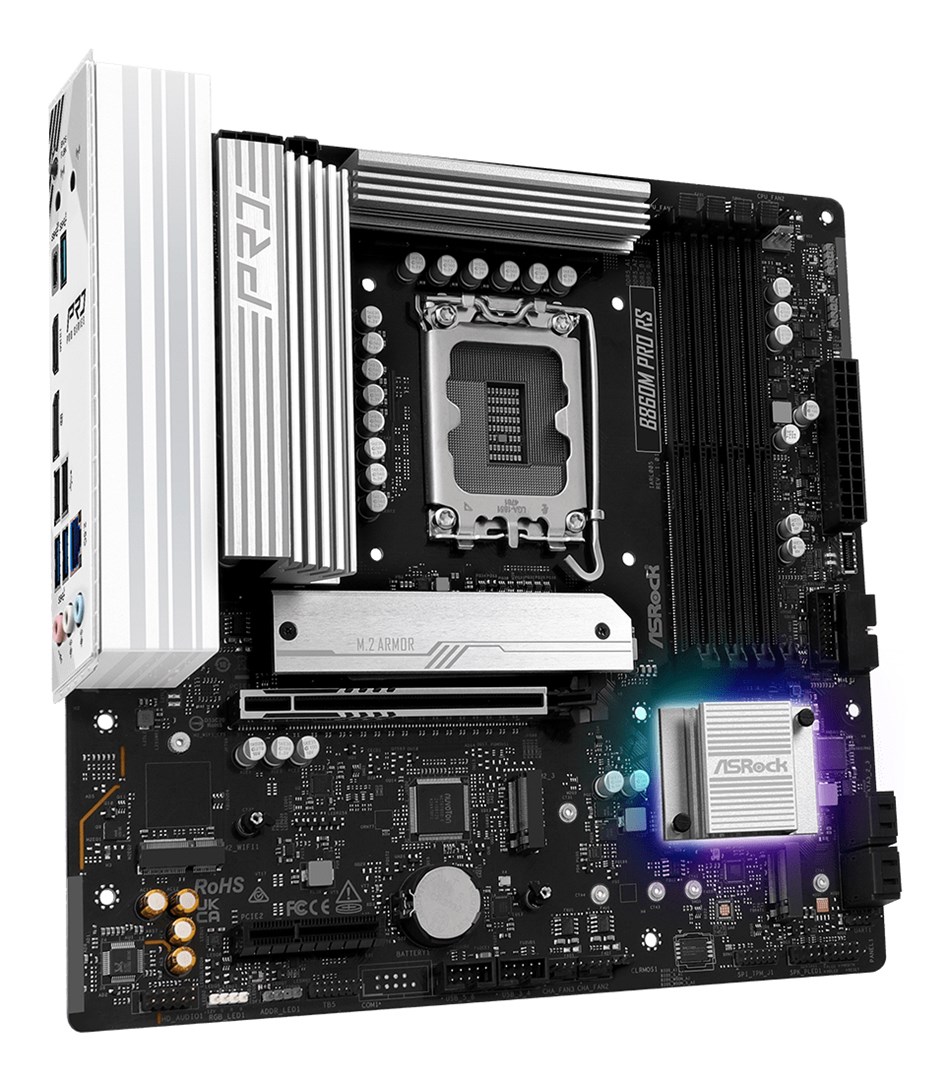 Asrock B860M Pro RS Intel B860 LGA 1851 (Socket V1) micro ATX Asrock B860M Pro RS Intel B860 LGA 1851 (Socket V1) micro ATX