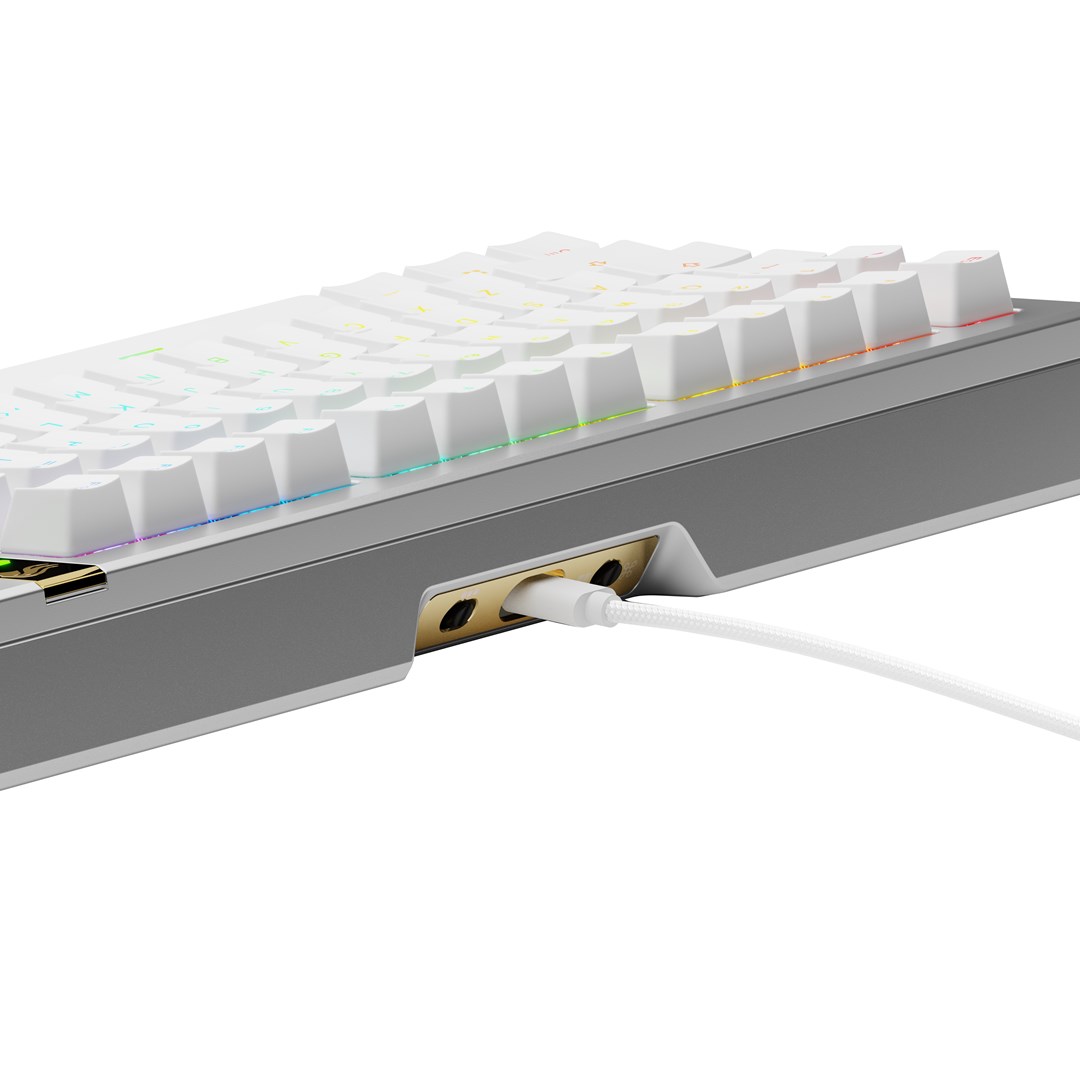 Glorious Gaming GMMK 3 PRO HE 75% Prebuilt Wired Silver - US Glorious Gaming GMMK 3 PRO HE 75% Prebuilt Wired Silver - US
