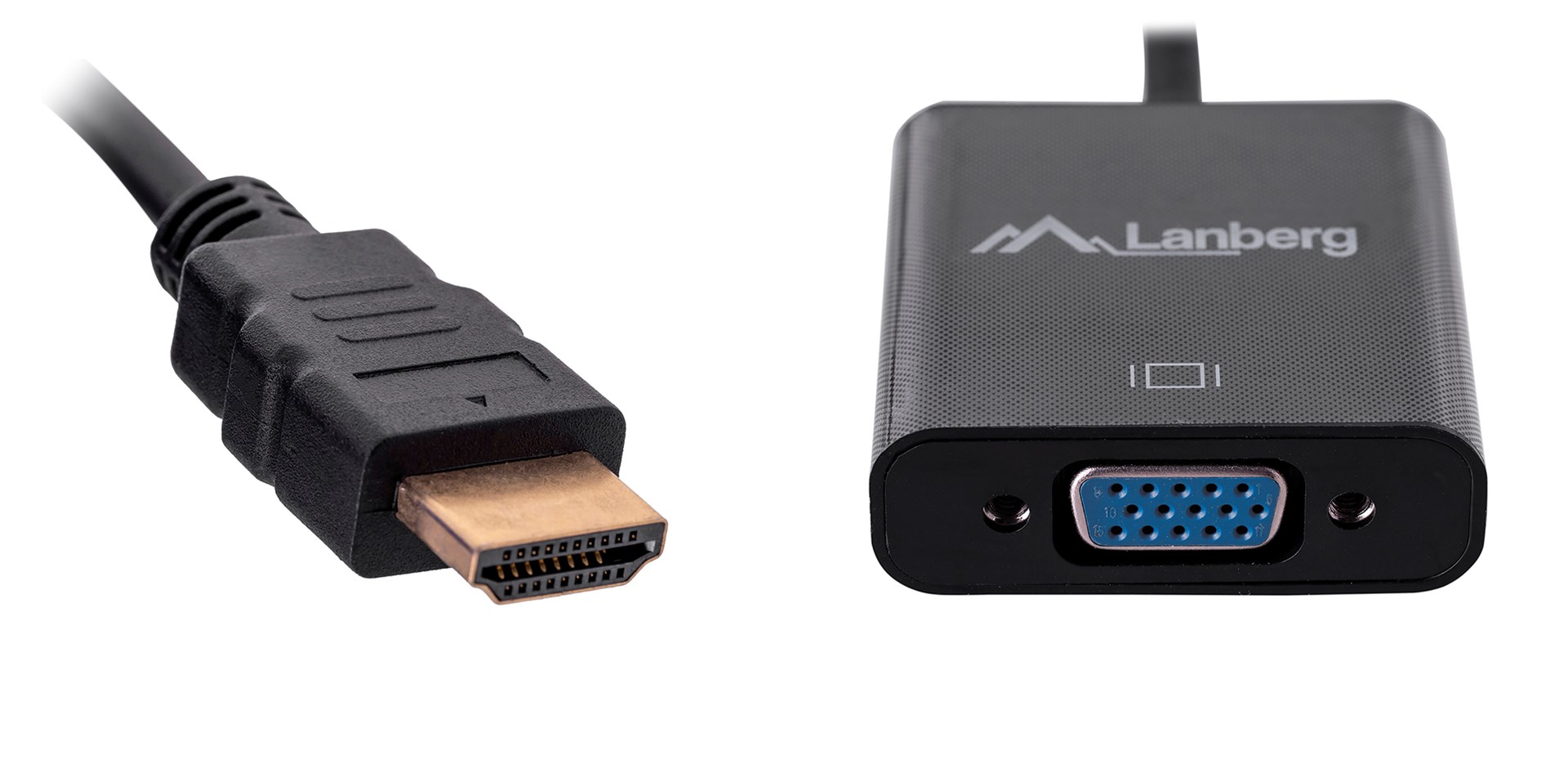 Lanberg AD-0017-BK video cable adapter 0.2 m VGA (D-Sub) HDMI Type A (Standard) Black Lanberg AD-0017-BK video cable adapter 0.2 m VGA (D-Sub) HDMI Type A (Standard) Black