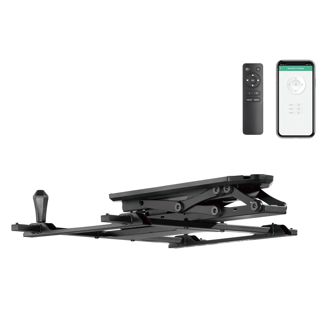 Maclean electric ceiling mount for TV, TUYA support, max VESA 600x400, for sloping walls, remote control, 32"-70", 35kg, MC-880T Maclean electric ceiling mount for TV, TUYA support, max VESA 600x400, for sloping walls, remote control, 32"-70", 35kg, MC-880T