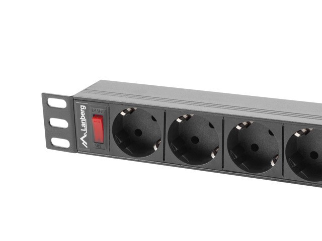 LANBERG RACK POWER STRIP 19" PDU 1U 9X SHUKO LANBERG RACK POWER STRIP 19" PDU 1U 9X SHUKO