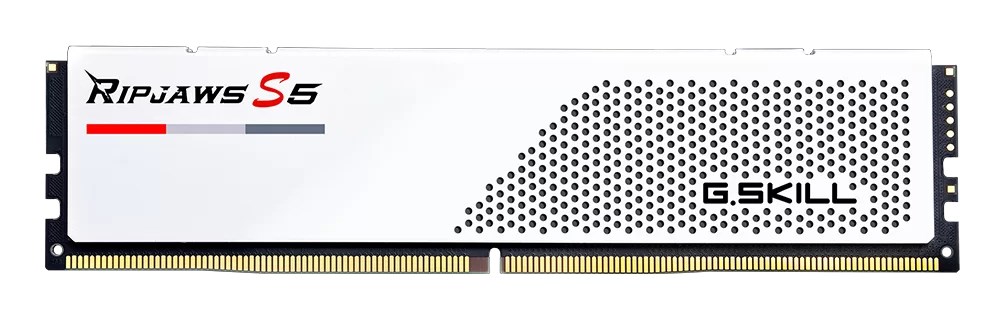 G.Skill Ripjaws S5 F5-6400J3648F16GX2-RS5W memory module 32 GB 2 x 16 GB DDR5 6400 MHz G.Skill Ripjaws S5 F5-6400J3648F16GX2-RS5W memory module 32 GB 2 x 16 GB DDR5 6400 MHz