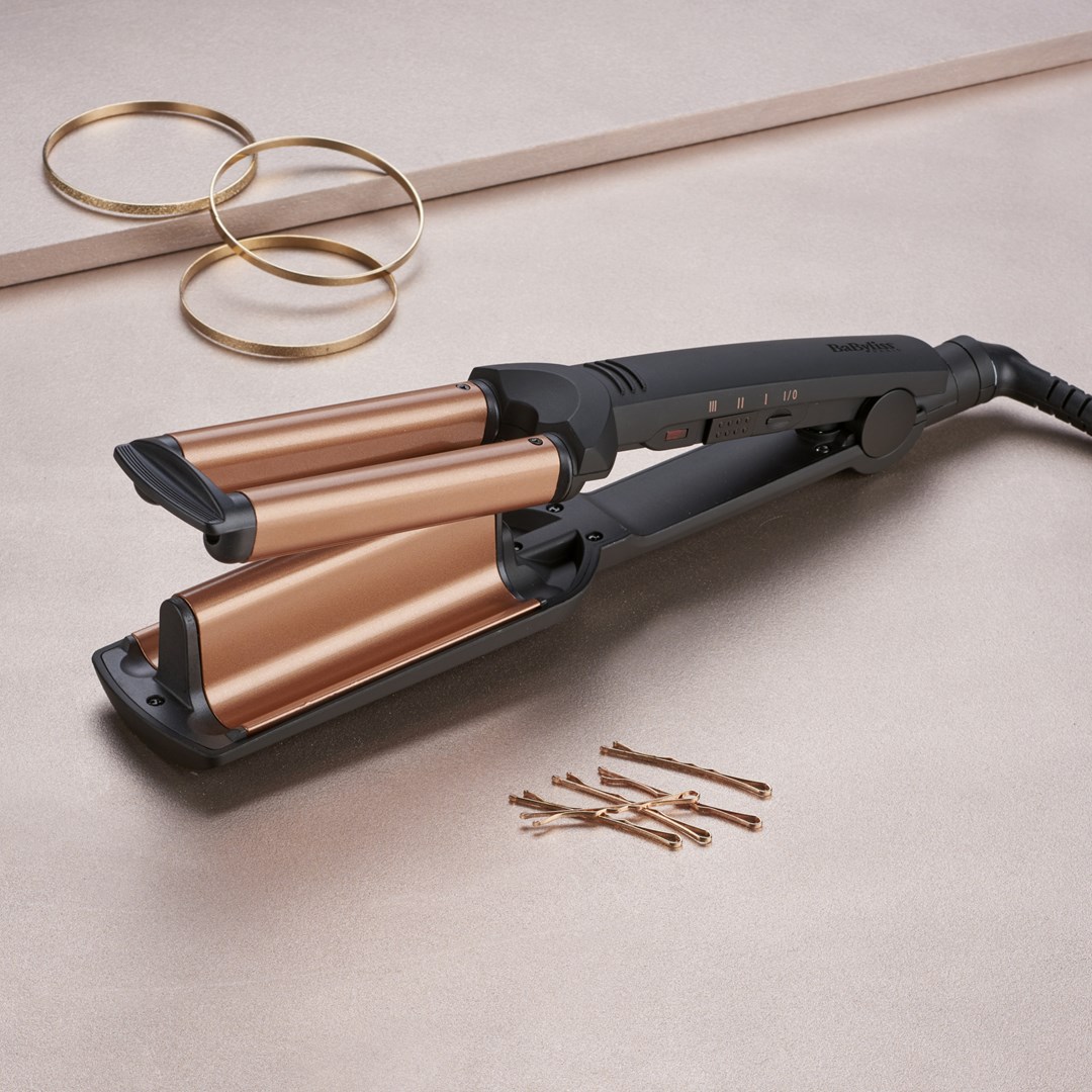 BaByliss Deep Waves Curling iron Warm Black, Orange 98.4" (2.5 m) BaByliss Deep Waves Curling iron Warm Black, Orange 98.4" (2.5 m)