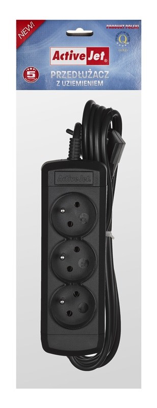 Activejet 3GNU-1,5M-C power strip with cord Activejet 3GNU-1,5M-C power strip with cord