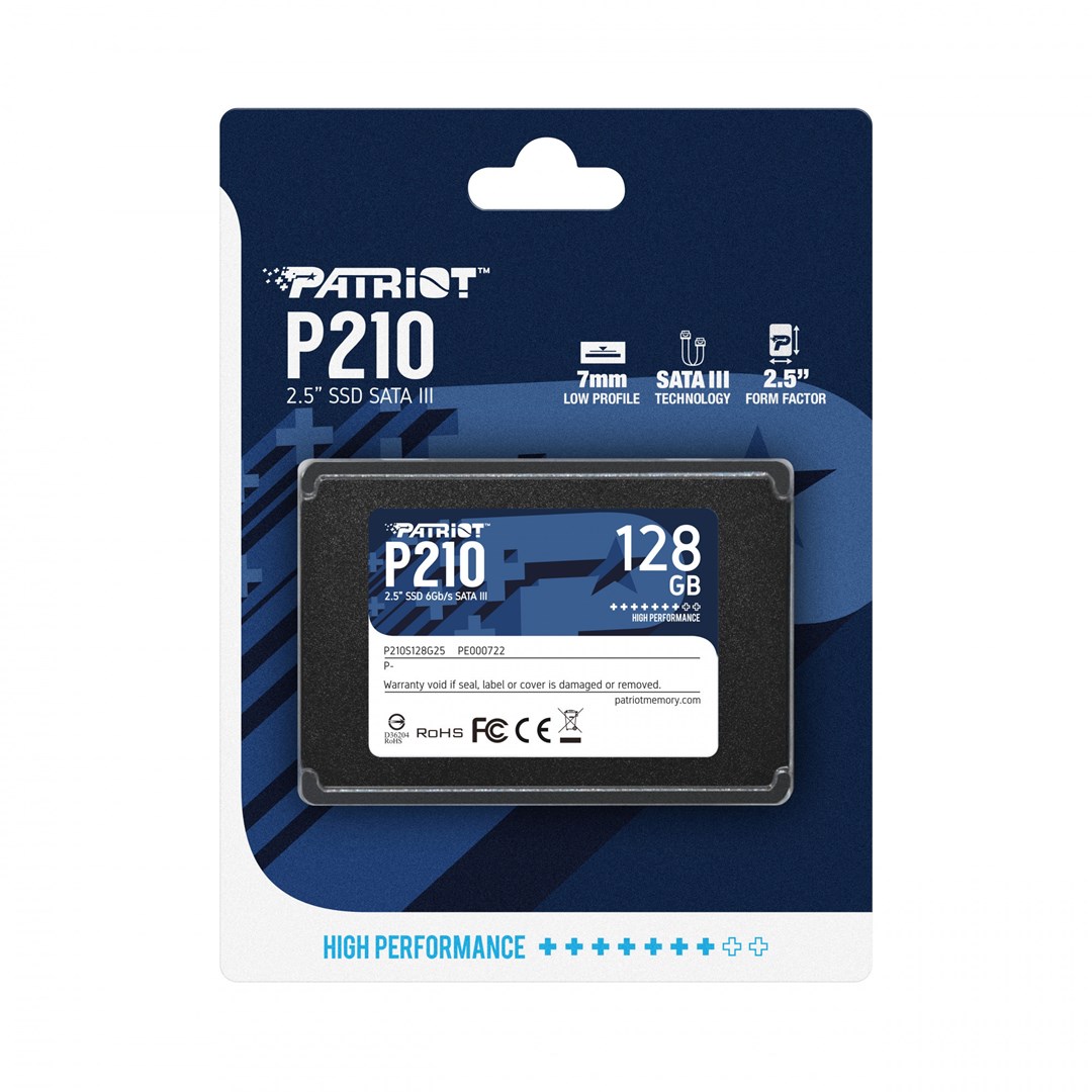 Patriot Memory P210 2.5" 128 GB Serial ATA III Patriot Memory P210 2.5" 128 GB Serial ATA III