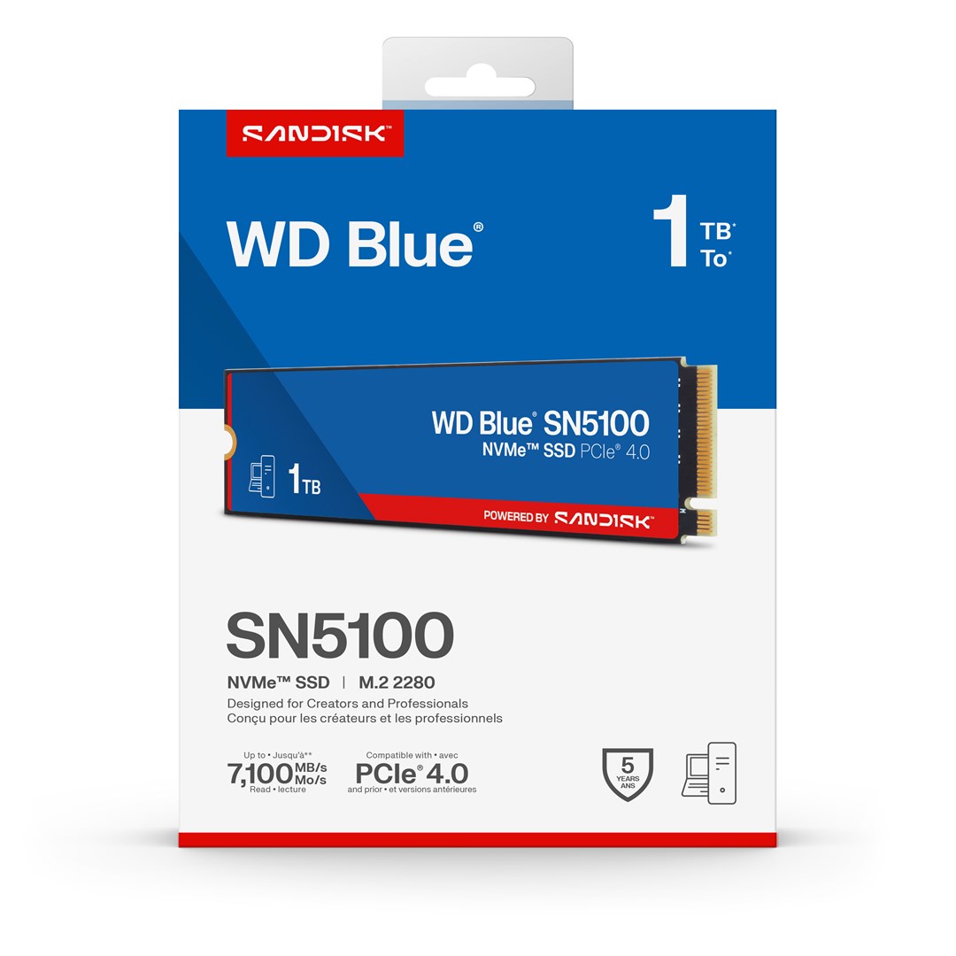 Western Digital 1TB WD Blue® SN5100 NVMe™ SSD Western Digital 1TB WD Blue® SN5100 NVMe™ SSD