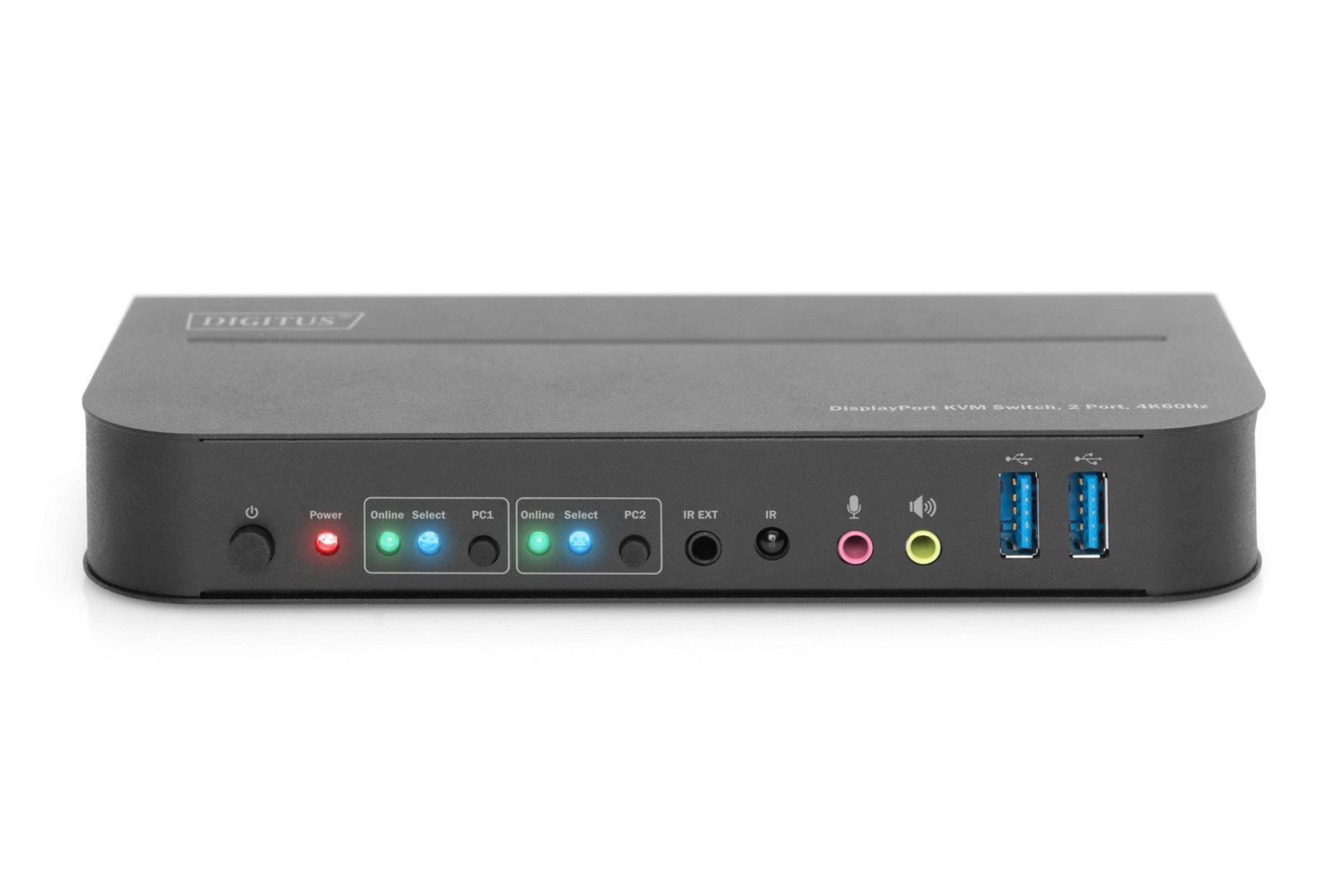 Digitus KVM Switch, 2-Port, 4K60Hz, 2 x DP in, 1 x DP/HDMI out Digitus KVM Switch, 2-Port, 4K60Hz, 2 x DP in, 1 x DP/HDMI out