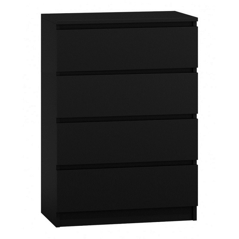 Topeshop M4 CZERŃ chest of drawers Topeshop M4 CZERŃ chest of drawers