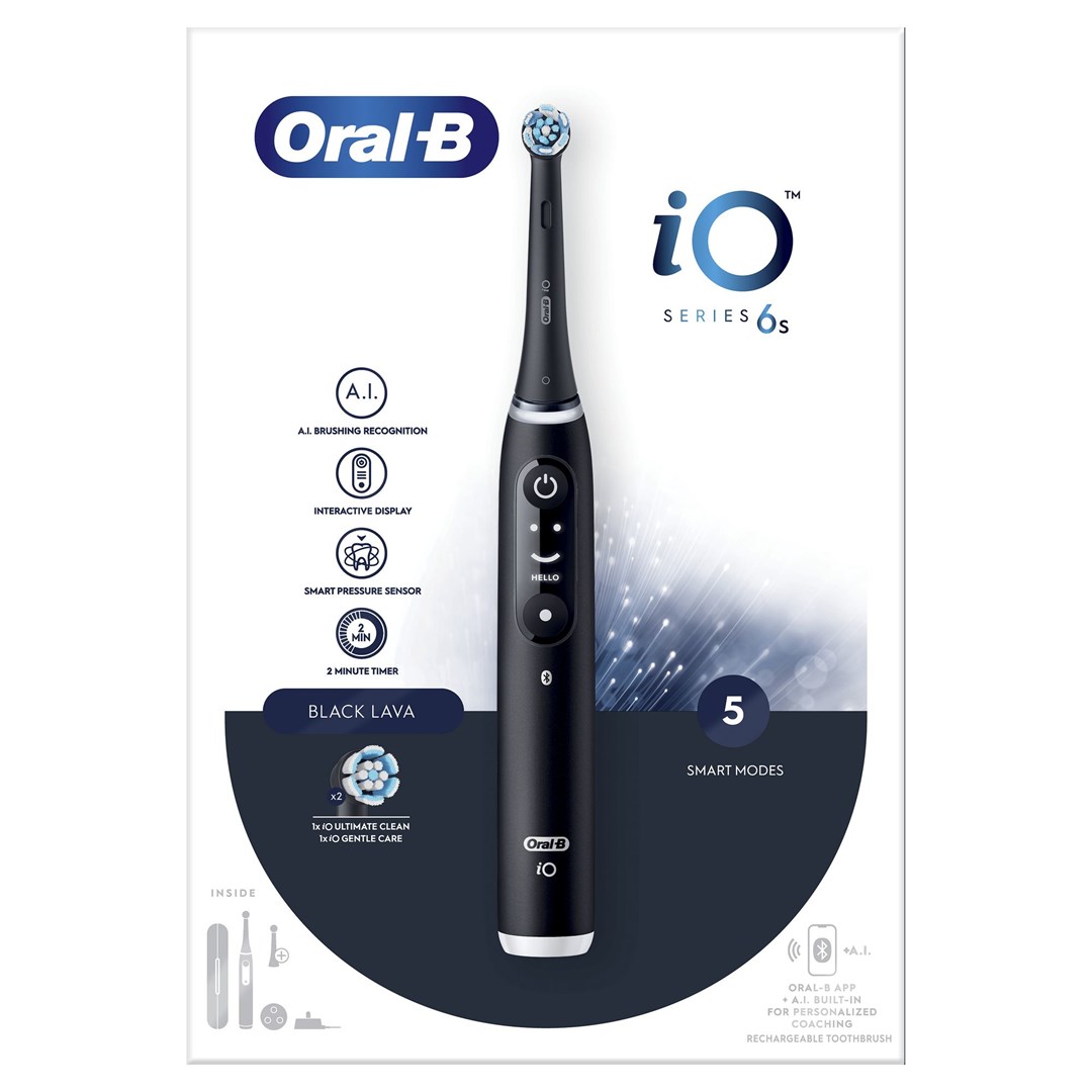 Oral-B iO 6 Adult Vibrating toothbrush Black Oral-B iO 6 Adult Vibrating toothbrush Black