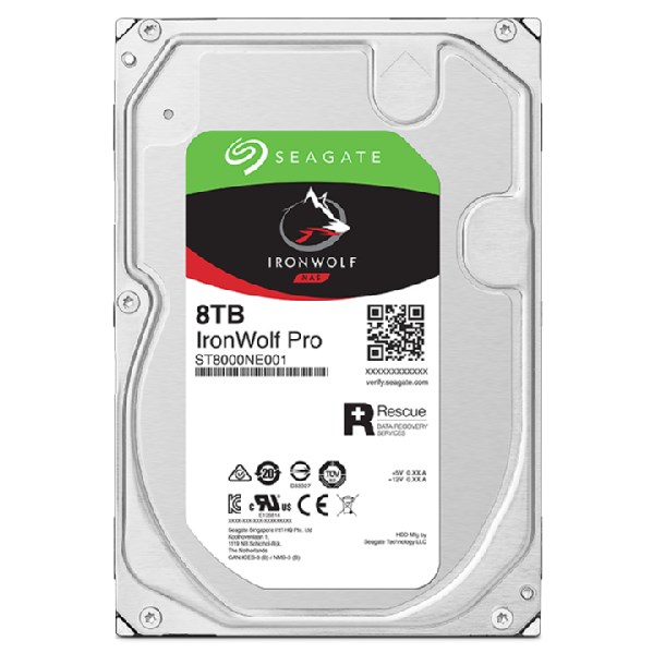 Seagate IronWolf Pro ST8000NT001 internal hard drive 3.5" 8 TB Serial ATA III Seagate IronWolf Pro ST8000NT001 internal hard drive 3.5" 8 TB Serial ATA III