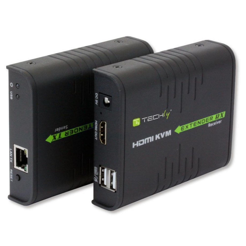 Techly IDATA HDMI-KVM2 KVM extender Transmitter & receiver Techly IDATA HDMI-KVM2 KVM extender Transmitter & receiver