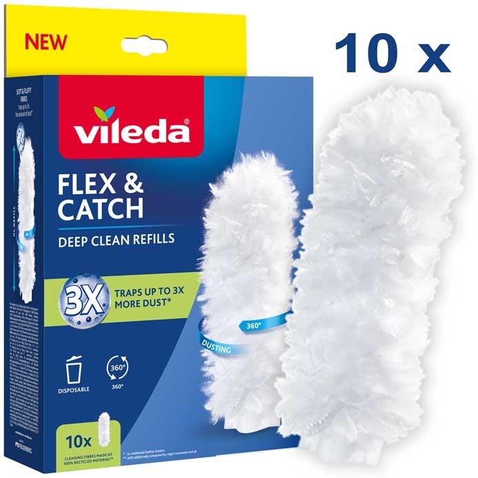 Vileda Flex&Catch dustpan refills, 10 pcs. Vileda Flex&Catch dustpan refills, 10 pcs.
