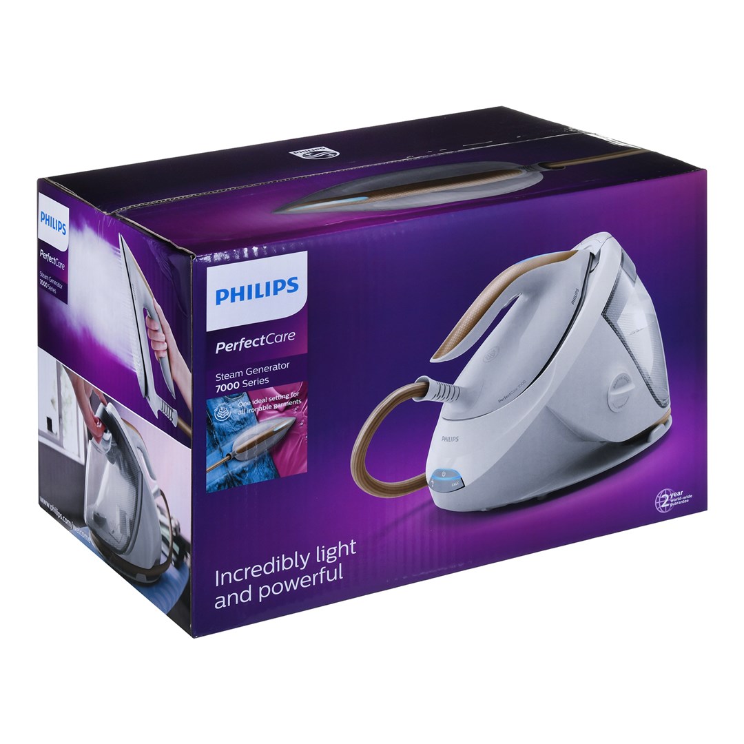 Philips 7000 series PSG7040/10 steam ironing station 2100 W 1.8 L SteamGlide Elite soleplate Gold, White Philips 7000 series PSG7040/10 steam ironing station 2100 W 1.8 L SteamGlide Elite soleplate Gold, White