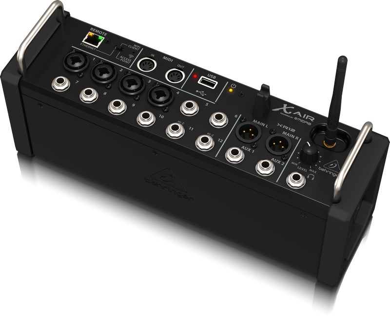 Behringer XR12 audio mixer 12 channels Black Behringer XR12 audio mixer 12 channels Black