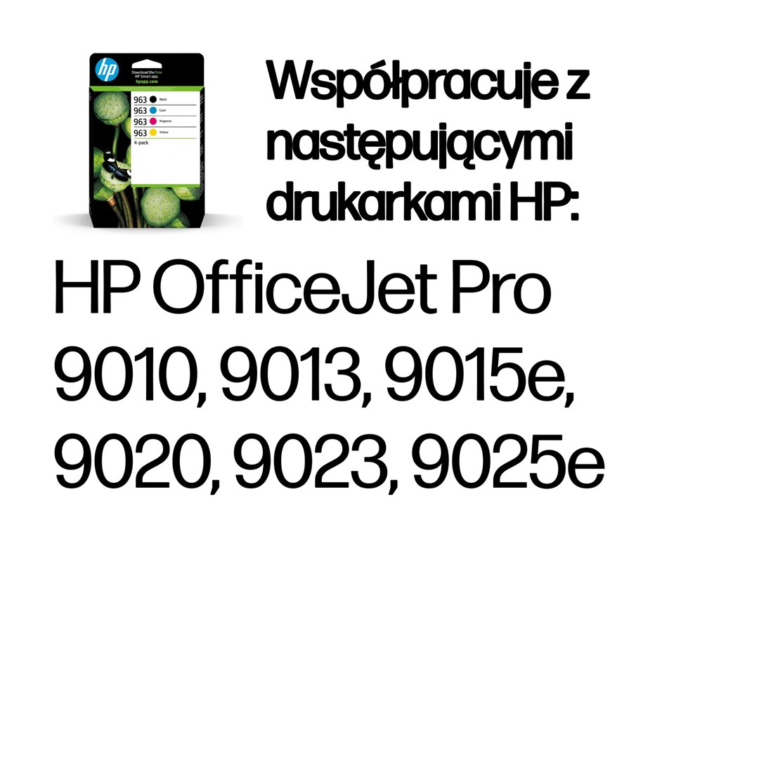 HP 963 4-pack Black/Cyan/Magenta/Yellow Original Ink Cartridges HP 963 4-pack Black/Cyan/Magenta/Yellow Original Ink Cartridges
