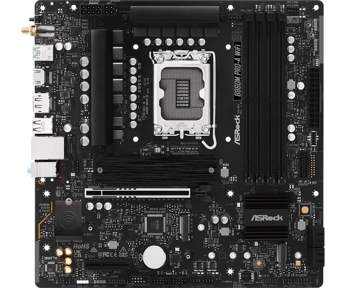 ASRock B860M Pro-A WiFi Motherboard ASRock B860M Pro-A WiFi Motherboard