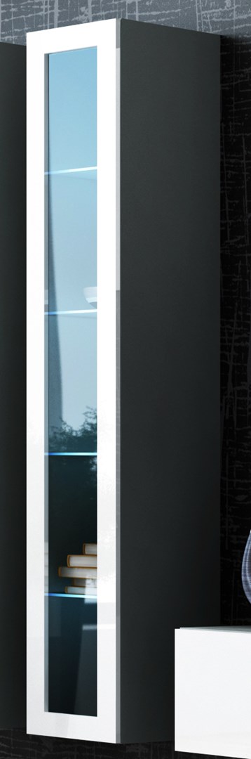 Cama Glass-case VIGO '180' 180/40/30 grey/white gloss Cama Glass-case VIGO '180' 180/40/30 grey/white gloss
