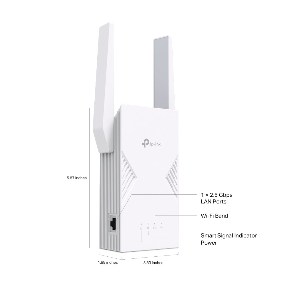 TP-Link BE3600 Network transmitter & receiver White 2500 Mbit/s TP-Link BE3600 Network transmitter & receiver White 2500 Mbit/s