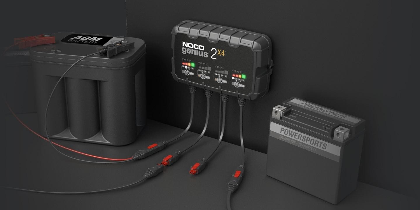 GENIUS2X4 8A 4-Bank Battery Charger GENIUS2X4 8A 4-Bank Battery Charger
