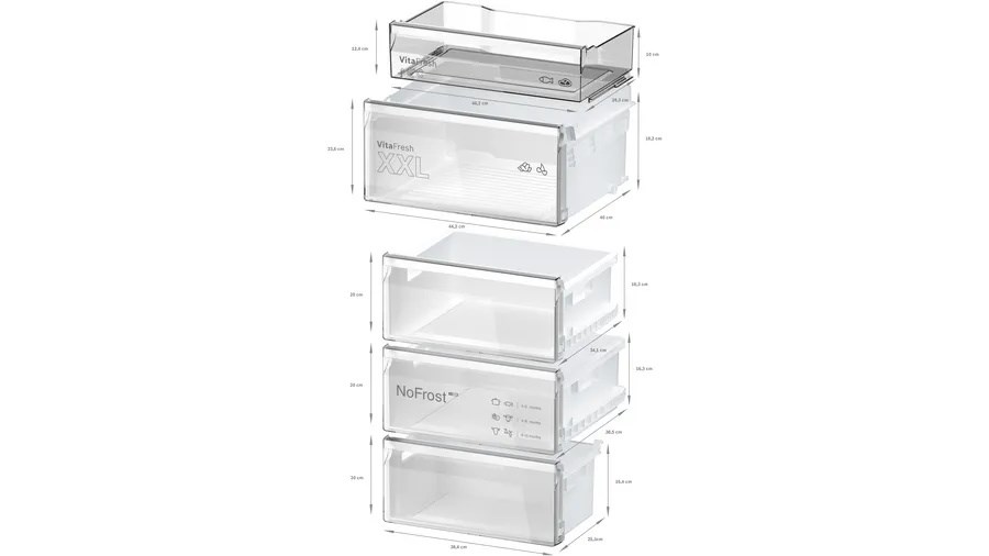 Bosch Serie 4 KGN362IDF fridge-freezer Freestanding 321 L D Stainless steel Bosch Serie 4 KGN362IDF fridge-freezer Freestanding 321 L D Stainless steel