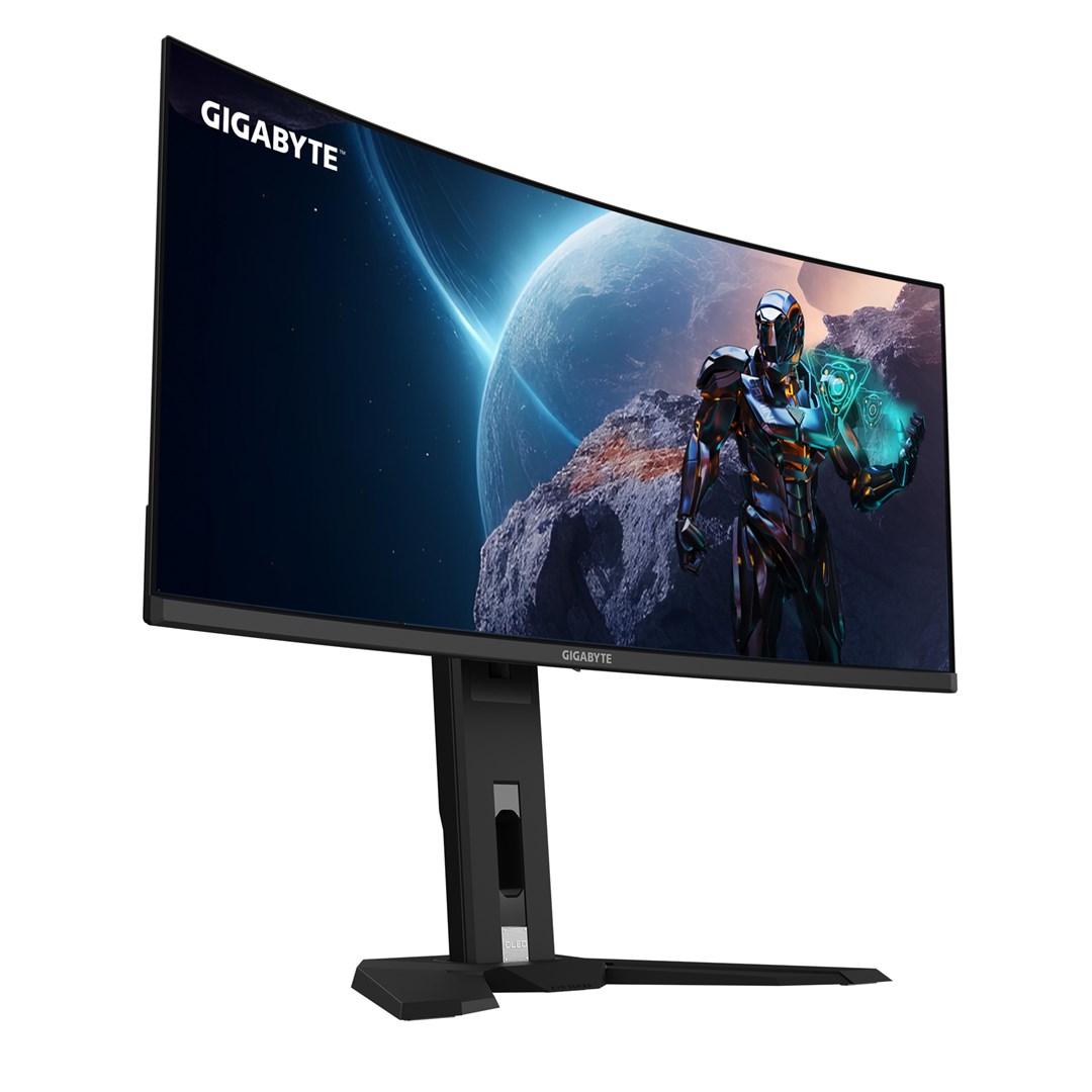 GIGABYTE MO34WQC 34" OLED WQHD Curved Gaming Monitor - 3440 x 1440, 175Hz, 0.03ms, KVM, 250 cd/m², FreeSync Premium Pro, DisplayHDR True Black 400, HDMI 2.1, Displayport 1.4 GIGABYTE MO34WQC 34" OLED WQHD Curved Gaming Monitor - 3440 x 1440, 175Hz, 0.03ms, KVM, 250 cd/m², FreeSync Premium Pro, DisplayHDR True Black 400, HDMI 2.1, Displayport 1.4