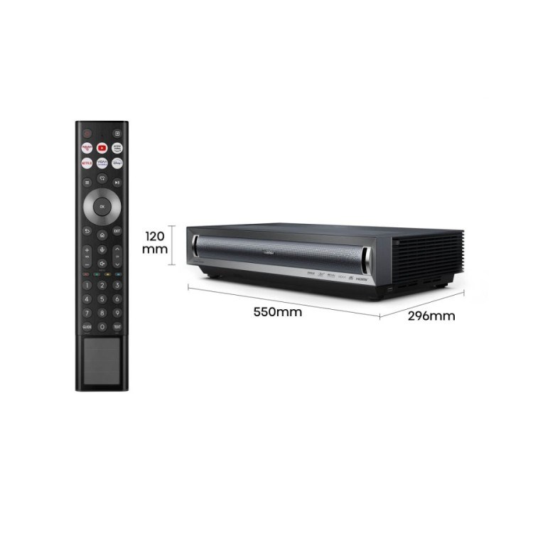 Hisense PX3 Laser Cinema TV 4K data projector Ultra short throw projector 2800 ANSI lumens 2160p (3840x2160) Black Hisense PX3 Laser Cinema TV 4K data projector Ultra short throw projector 2800 ANSI lumens 2160p (3840x2160) Black
