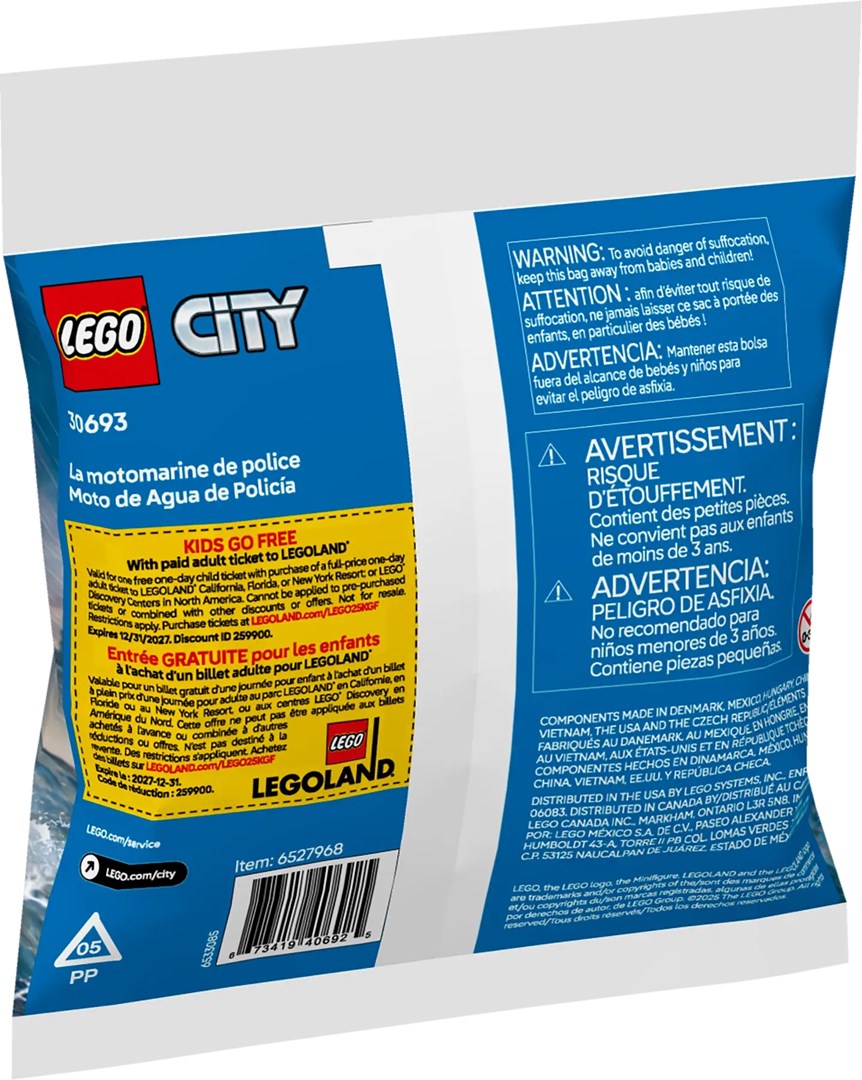 LEGO CITY 30693 Police Water Scooter LEGO CITY 30693 Police Water Scooter