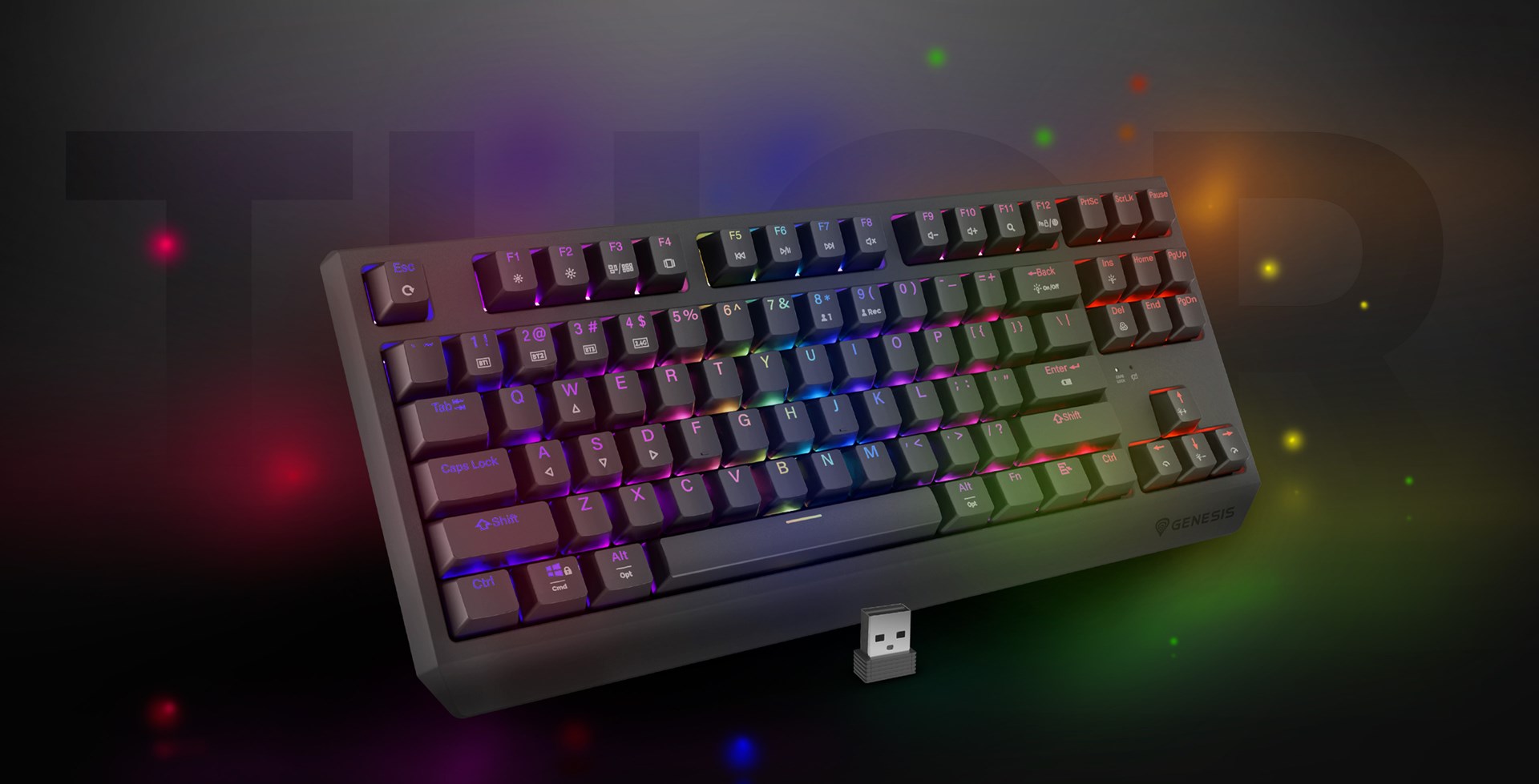 GENESIS Thor 230 TKL keyboard Gaming USB + RF Wireless + Bluetooth QWERTY Grey GENESIS Thor 230 TKL keyboard Gaming USB + RF Wireless + Bluetooth QWERTY Grey